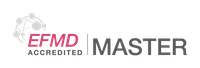 Logo de l'accréditation EFMD Accredited Master, attribuée en 2025 au Programme Grande École